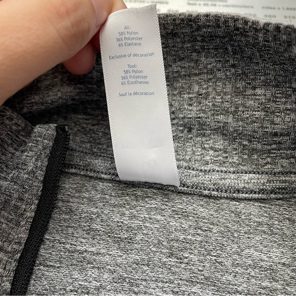 Ivivva Quarter Zip lightweight nylon blend running jacket grey size 14 girls - Picture 8 of 9